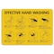 Signmission OSHA Sign, Effective Hand Washing, 24in X 18in Rigid Plastic, 18" W, 24" L, Effective Hand Washing OS-NS-P-1824-25593 - alternate 1